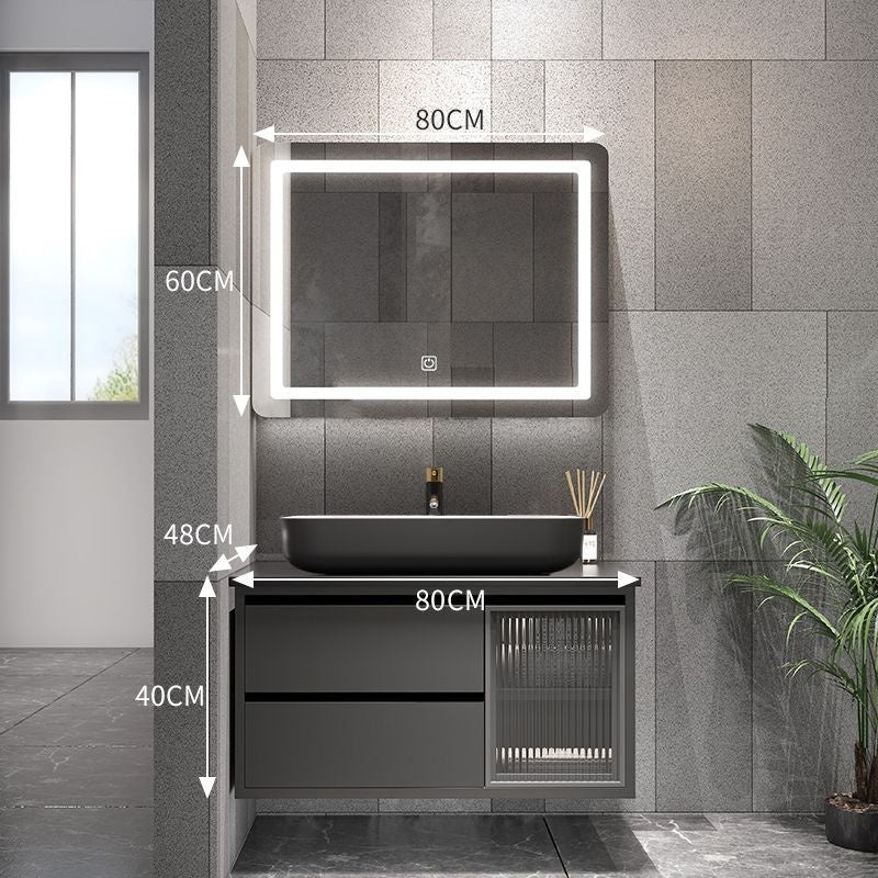 QW- Bathroom Set with Sink and Mirror, Smart Mirror Cabinet