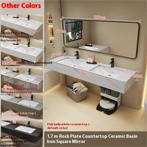 QW- Artificial Marble Sink Set, Smart Bathroom Mirror