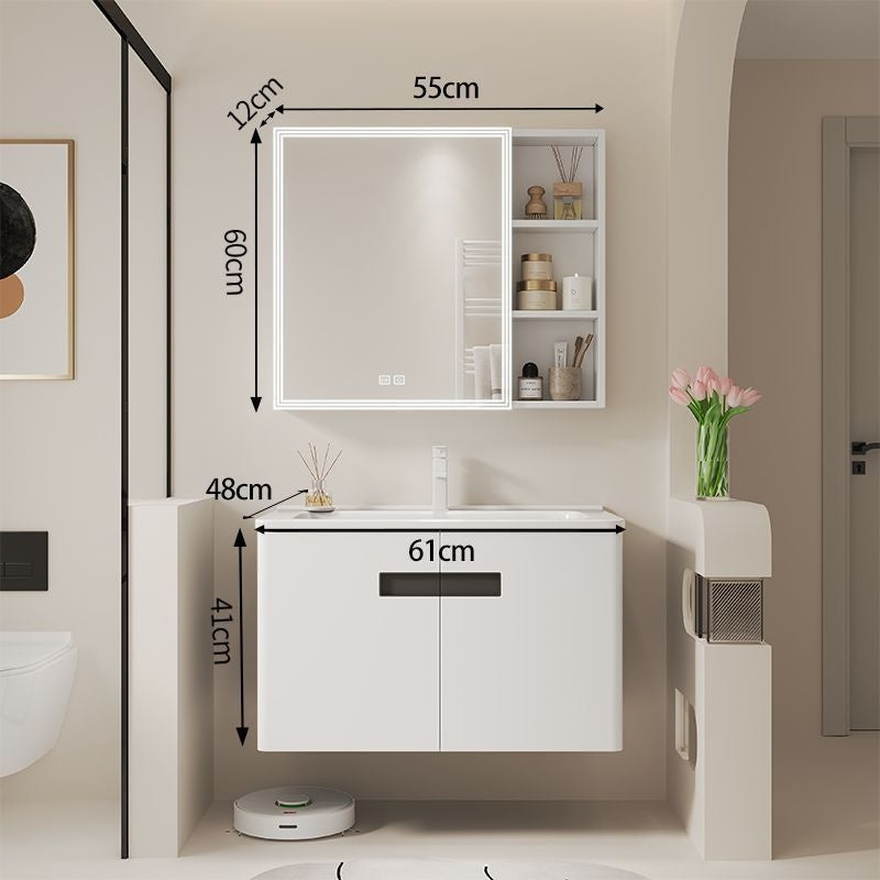 Aluminium aloi QW membuat kabinet simpanan untuk bilik mandi, kabinet cermin dan set sinki. 