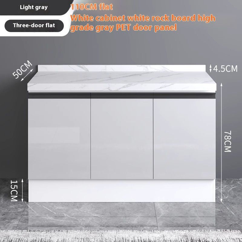 QW- Aluminum Alloy Kitchen Storage Cabinet with Free Sink
