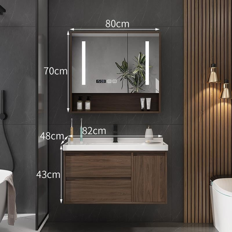Set Singki Bilik Mandi Kabinet Cermin Penyimpanan QW- 