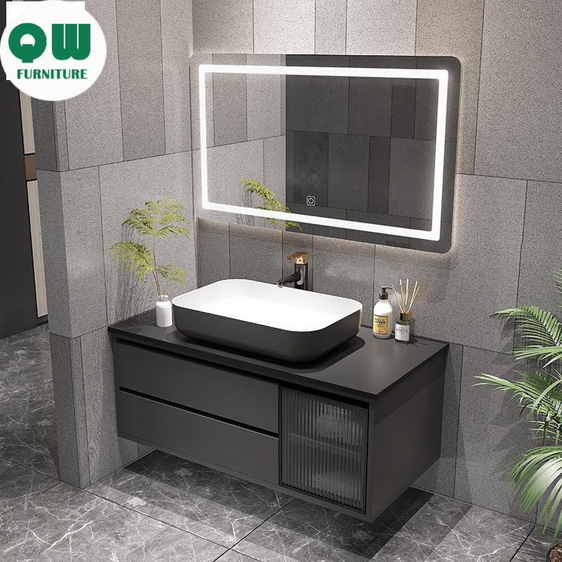 QW- Bathroom Set with Sink and Mirror, Smart Mirror Cabinet