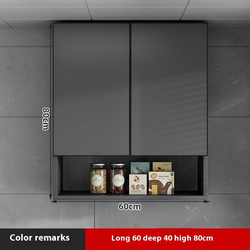Kabinet Penyimpanan Dapur Gantung Aloi Aluminium QW- Kalis Air 