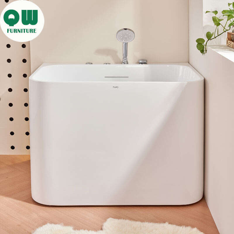 QW- Small Acrylic Spa Heating Bathtub