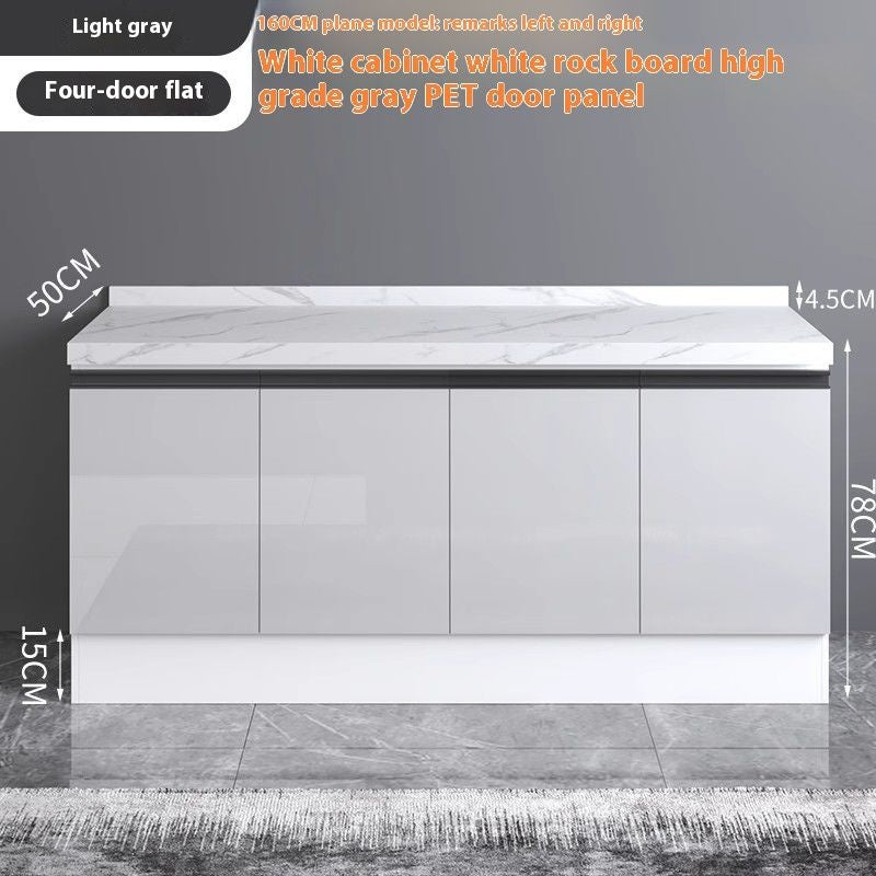 QW- Aluminum Alloy Kitchen Storage Cabinet with Free Sink
