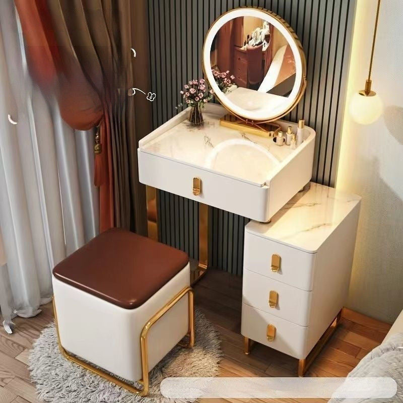 Meja Solek Moden Ringkas Kayu Padu Gaya Itali Storan Rumah Kecil