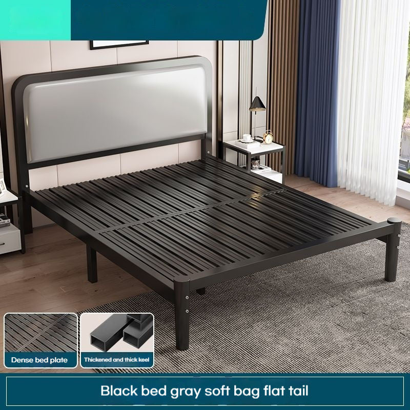 Iron iron frame single bed simple fashion thick encryption 1.8m double for home 1.5 meters