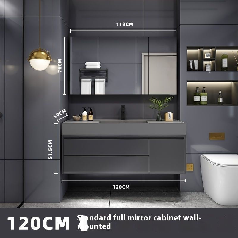 QW- Smart Mirror Real Wood Storage Bathroom Wash Cabinet