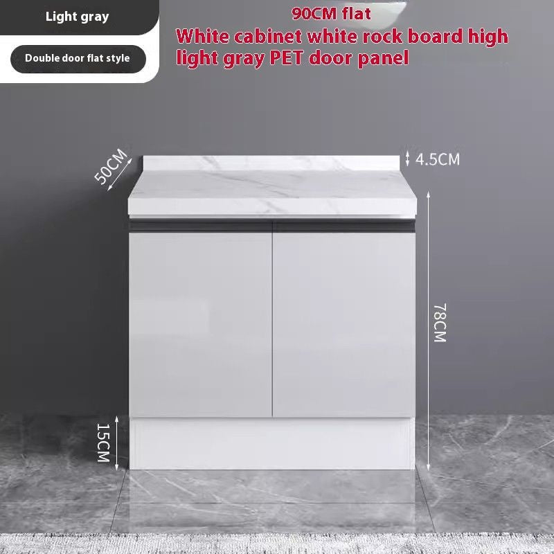 QW- Aluminum Alloy Kitchen Storage Cabinet with Free Sink