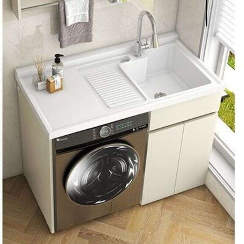 Set Singki Bilik Mandi Kabinet Penyimpanan QW- dengan Paip 