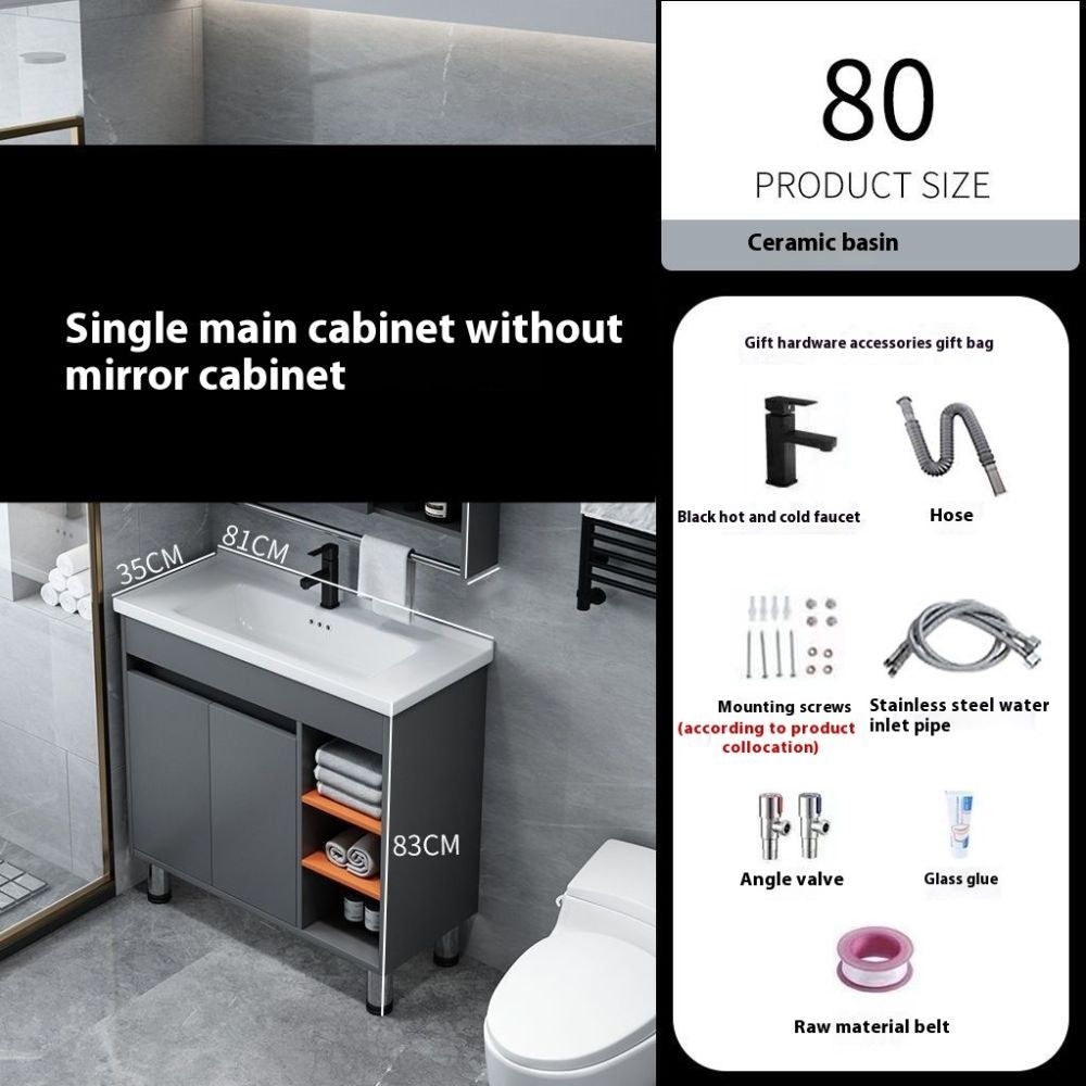 QW- Kabinet simpanan paling sempit Cermin pintar di bilik mandi Set sinki bilik mandi 