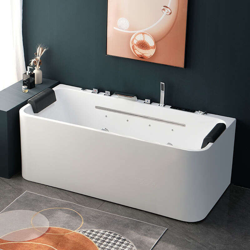 QW- Acrylic Heating System Water Massage Spa Bathtub