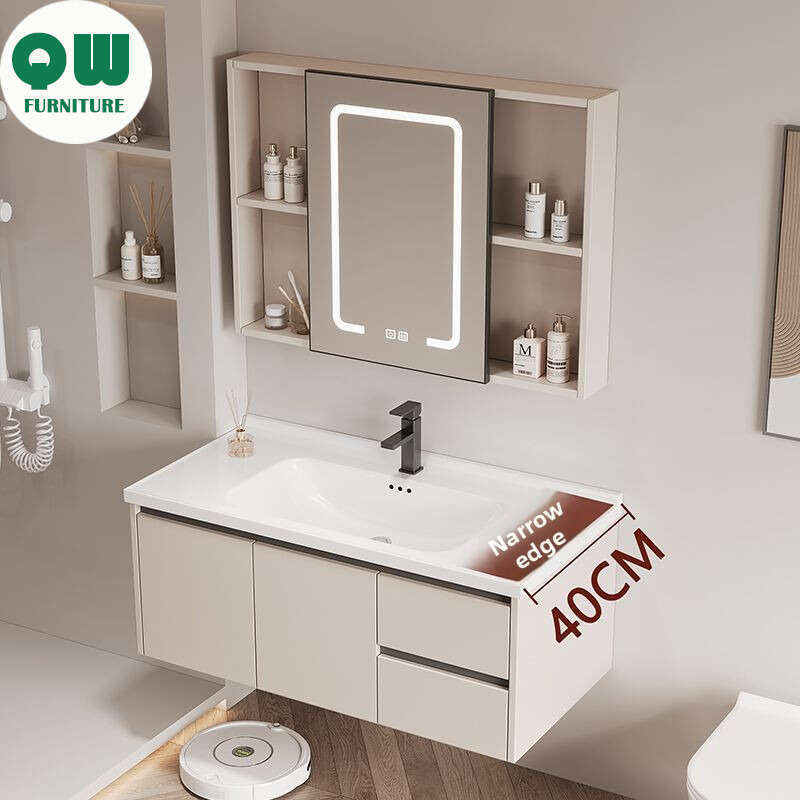 QW- Dressing table storage set, width 40 cm. Bathroom Mirror Cabinet