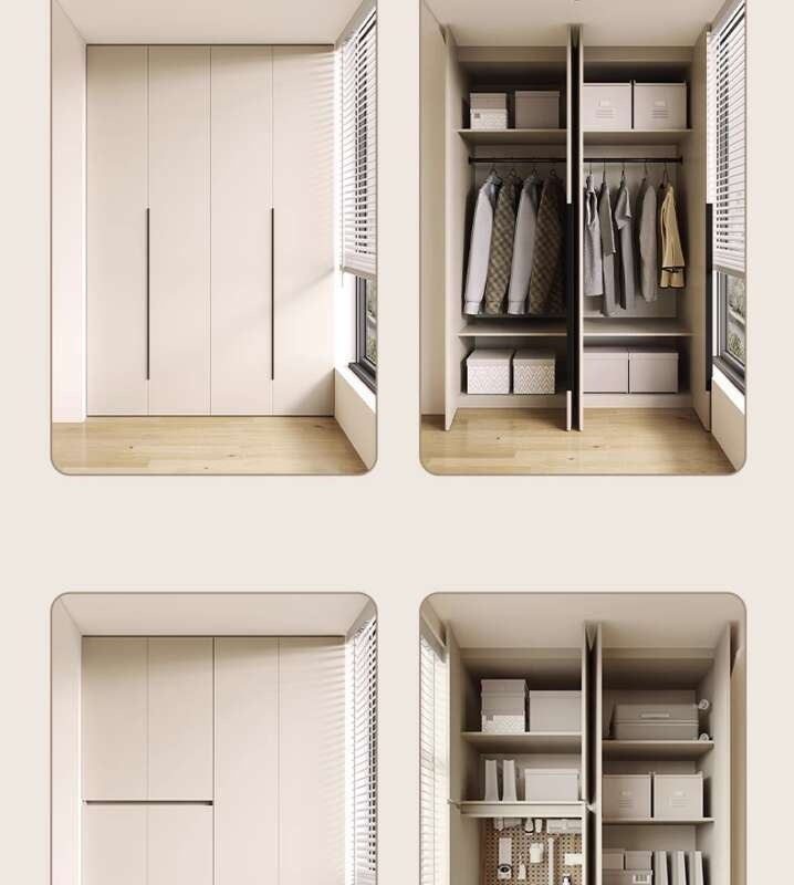 Kabinet Penyimpanan Bilik Tidur Balkoni Aluminium QW-