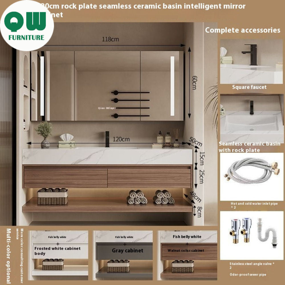 QW- Custom-made Storage Cabinet Smart Mirror in the Bathroom, Bathroom Sink Set