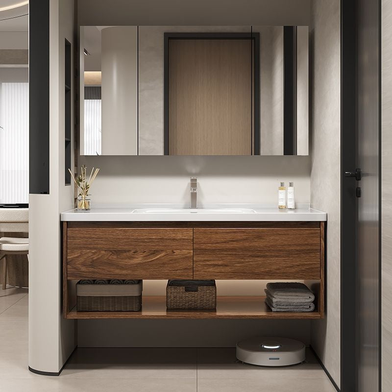 Kabinet kayu QW- Hua To Cermin pintar di bilik mandi Set sinki bilik mandi 