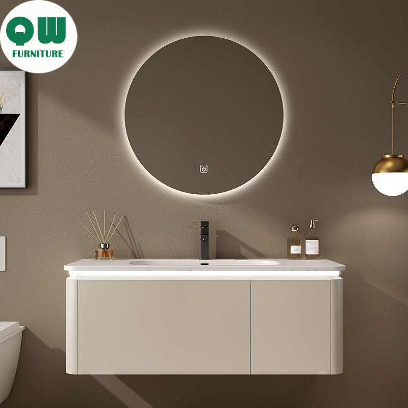 QW- Cream Style Storage Smart Mirror Cabinet in the Bathroom