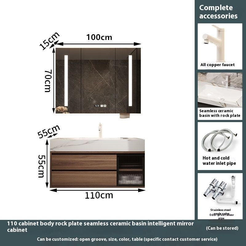 QW- Custom-madeBathroom CounterBathroom Storage CabinetSmart Mirror CabinetBathroom Basin