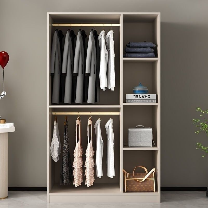 Italian Style Home Bedroom Wardrobe Cream Wind Simple Main Small Elegant Storage Cabinet Light