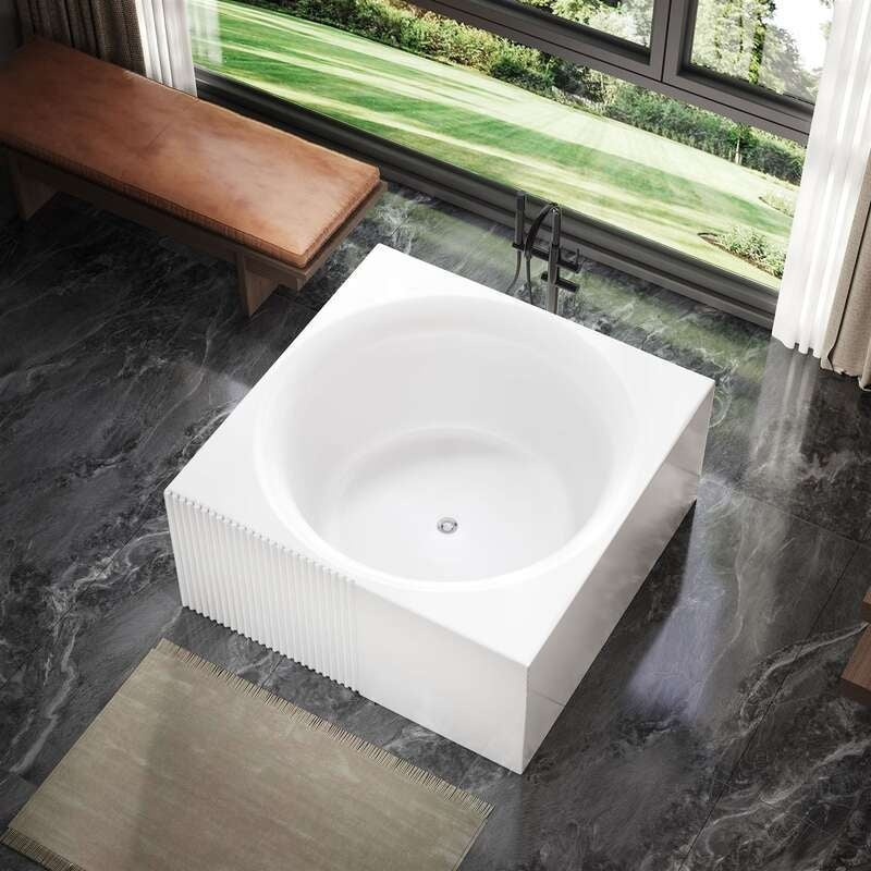 QW- Acrylic Double Spa Bathtub