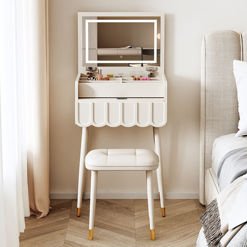 French Style Cream Wind Small Light Luxury Flip Cover Bedside Dressing Table Top