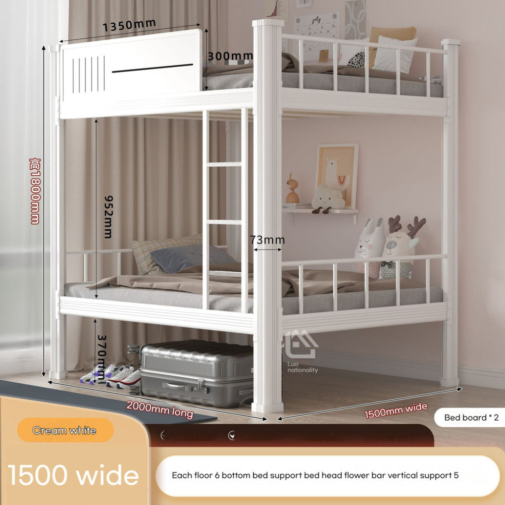 Upper bunk upper lower double beds, apartment shelves, high and low steel shelves