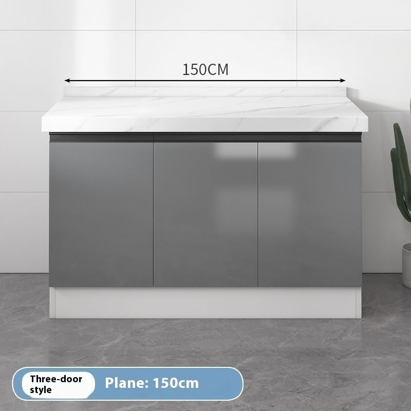 QW- Aluminum Alloy Kitchen Storage Cabinet with Free Sink