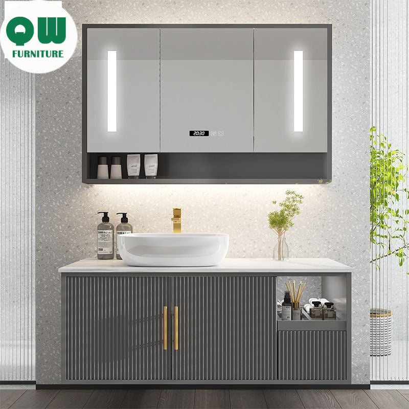 Kabinet Penyimpanan Cermin Pintar QW- Bilik Mandi 