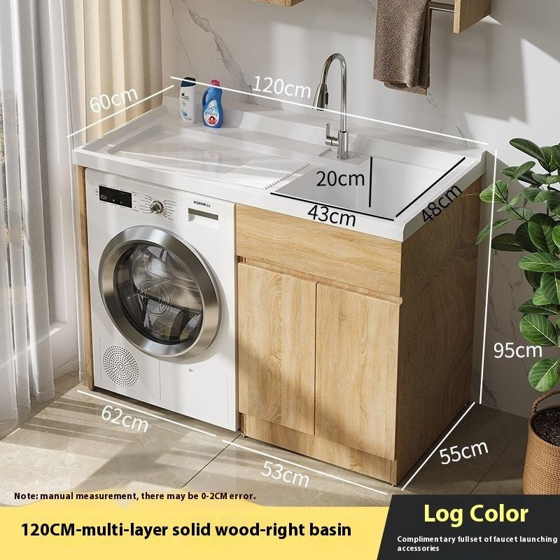 QW- Bathroom cabinet and bathroom sink set