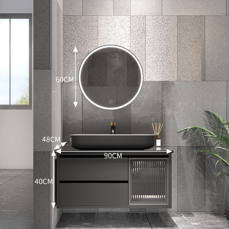 QW- Bathroom Set with Sink and Mirror, Smart Mirror Cabinet