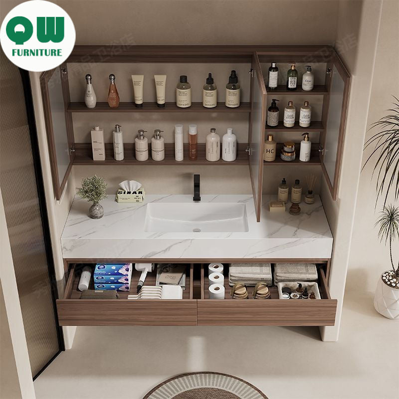 QW- Custom-made Storage Cabinet Smart Mirror in the Bathroom, Bathroom Sink Set