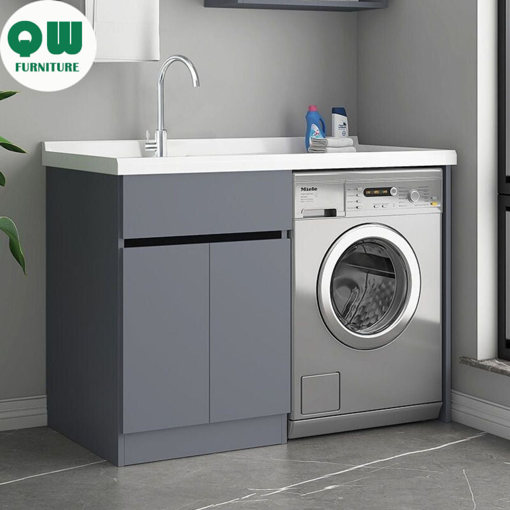 QW- Storage Cabinet Bathroom Sink Set Washing Machine Counter