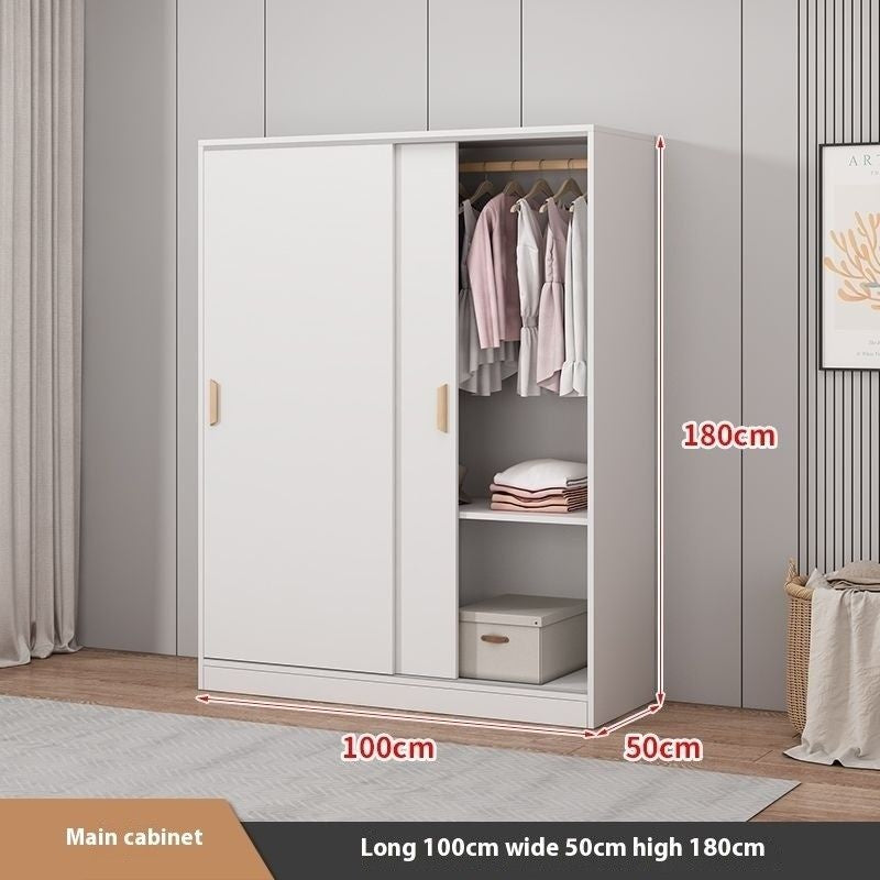 Pintu Gelongsor Mudah Pemasangan Bilik Tidur Rumah Almari Kecil Ekonomi untuk Kanak-kanak