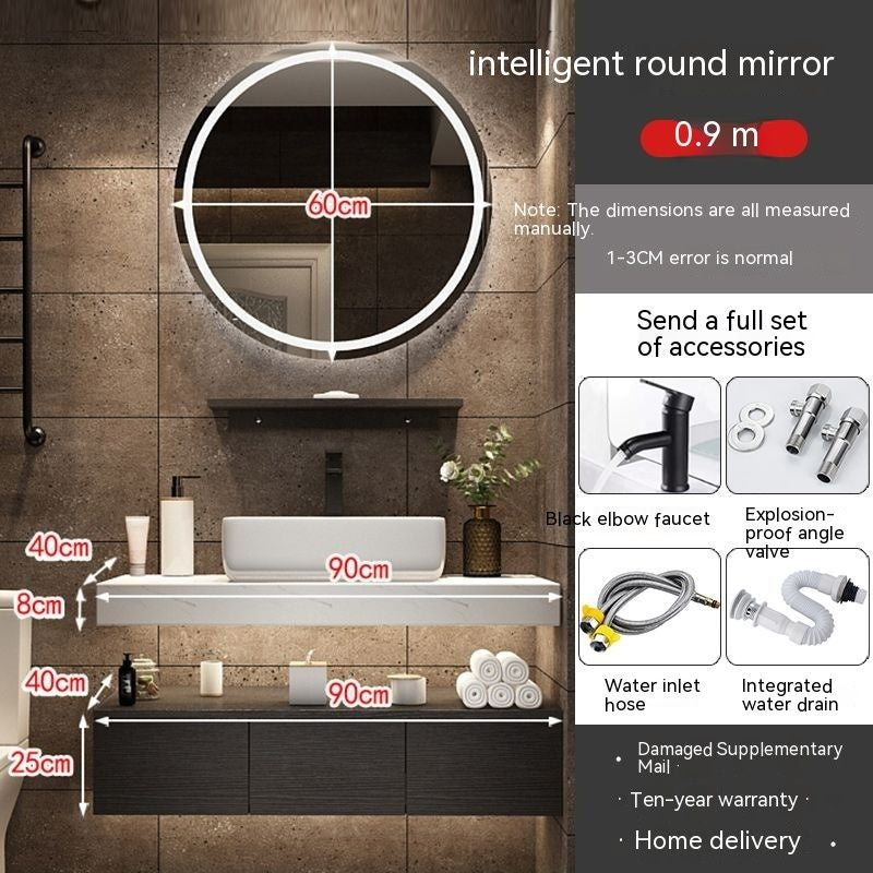 Set Singki QW- Kabinet Penyimpanan Bilik Mandi Cermin Pintar 