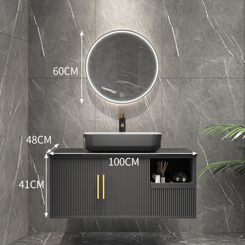 QW- Smart Bathroom, Mirror Bathroom Storage Cabinet, Basin Set