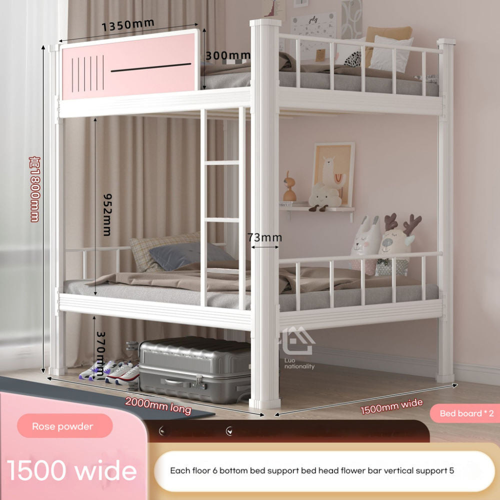 Upper bunk upper lower double beds, apartment shelves, high and low steel shelves