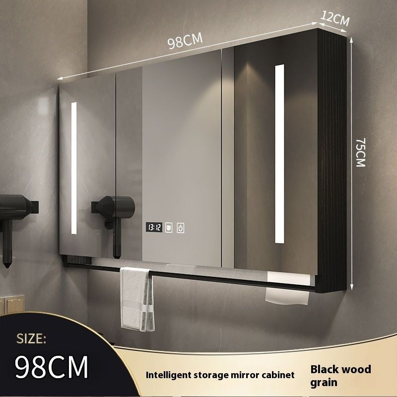 QW- Made of Real Wood Smart Mirror in the Bathroom Storage Cabinet