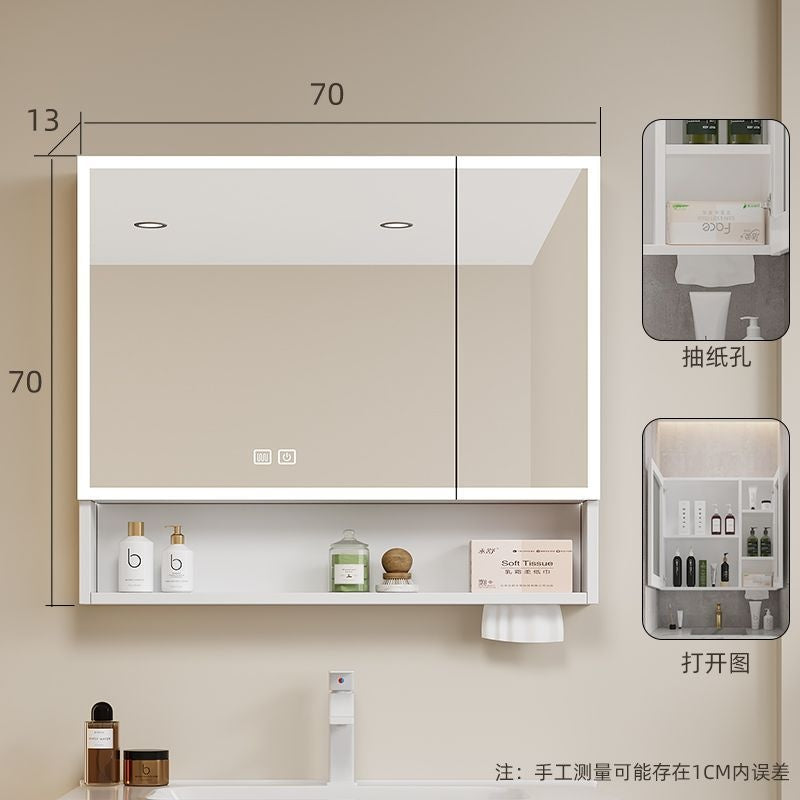 Kabinet Bilik Mandi Aloi Aluminium QW- Cermin Pintar 