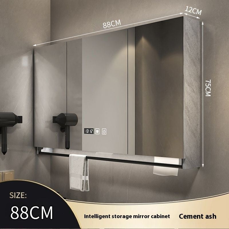 QW- Made of Real Wood Smart Mirror in the Bathroom Storage Cabinet