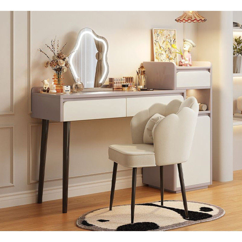 Bedroom Cream Wind Premium Makeup Cabinet Foldable Dressing Table