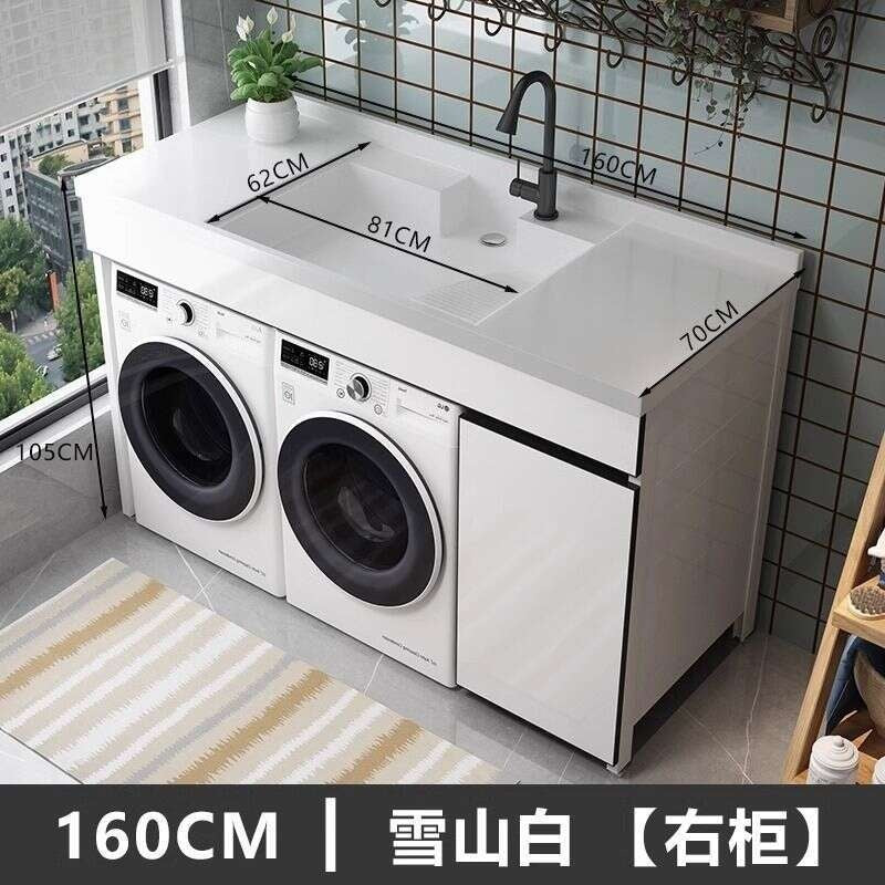 Set sinki bilik mandi aluminium QW- Kabinet simpanan bilik mandi 