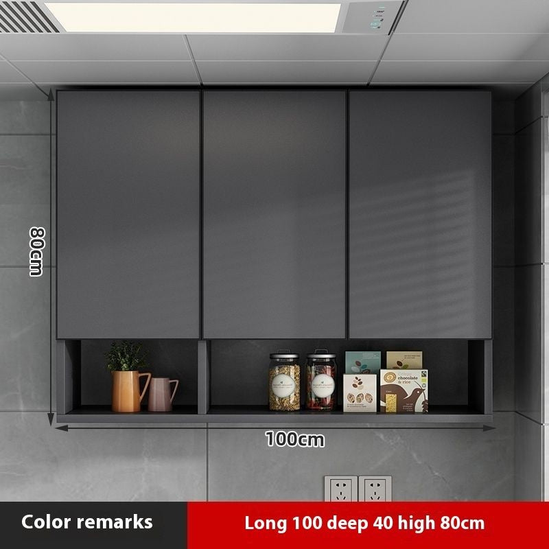 Kabinet Penyimpanan Dapur Gantung Aloi Aluminium QW- Kalis Air 