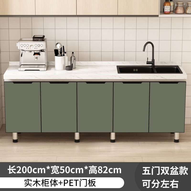 QW- Kabinet dapur, meja kerja pulau, kabinet simpanan dapur 