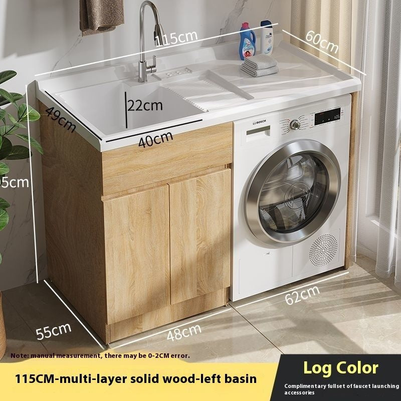 QW- Bathroom cabinet and bathroom sink set