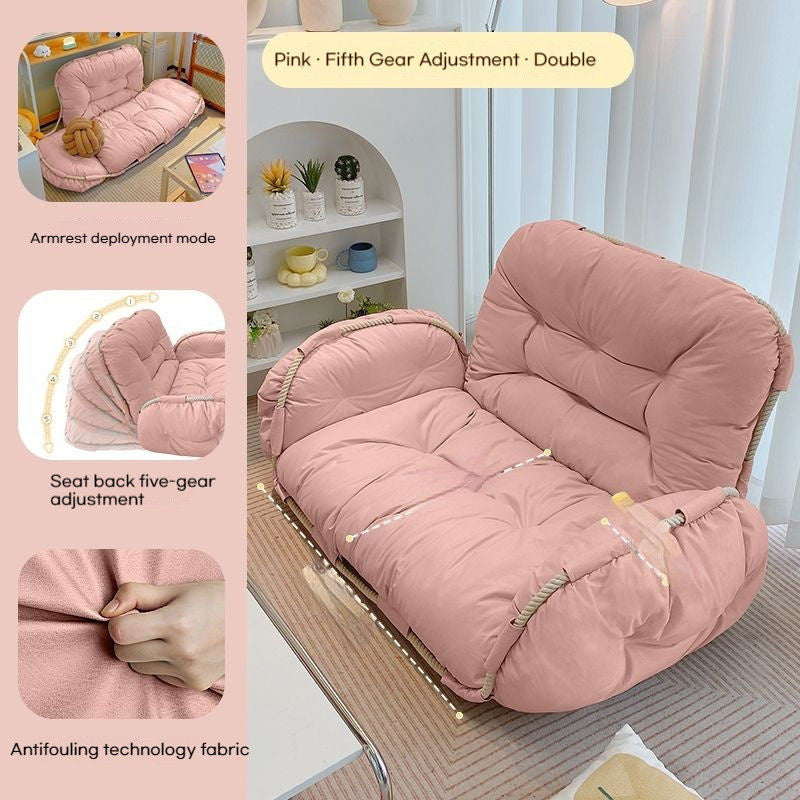 Tatami Jati Bilik Tidur Berkembar Balkoni Ruang Tamu Sofa Kecil Kerusi Malas