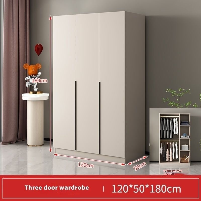 Italian Style Home Bedroom Wardrobe Cream Wind Simple Main Small Elegant Storage Cabinet Light