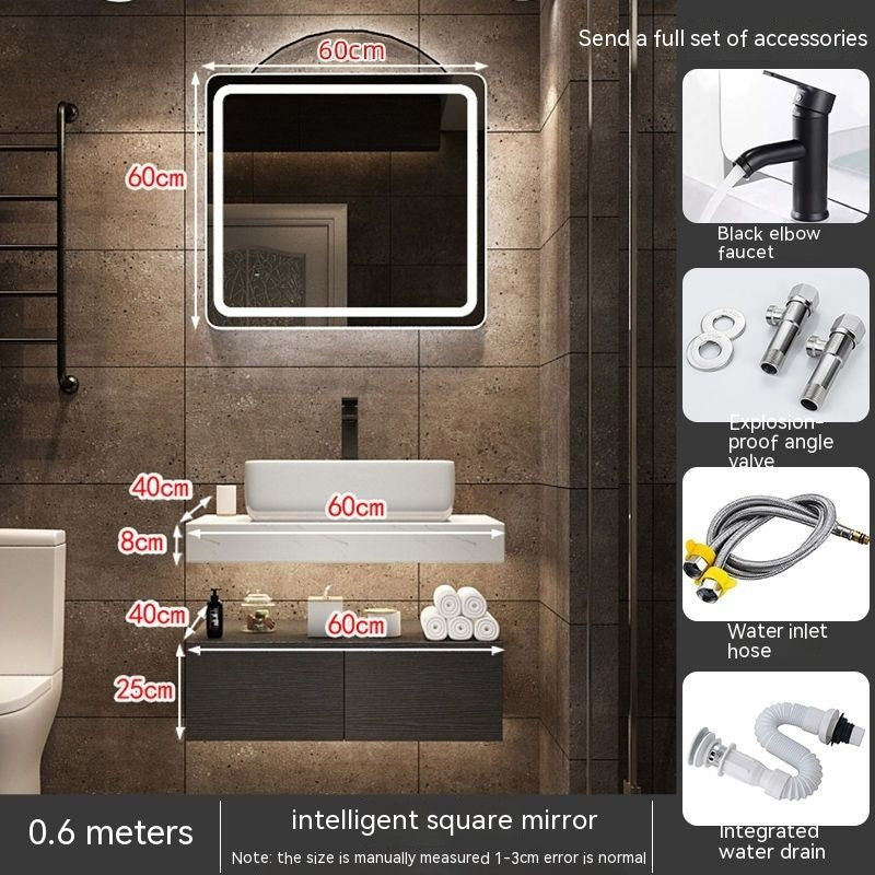 Set Singki QW- Kabinet Penyimpanan Bilik Mandi Cermin Pintar 