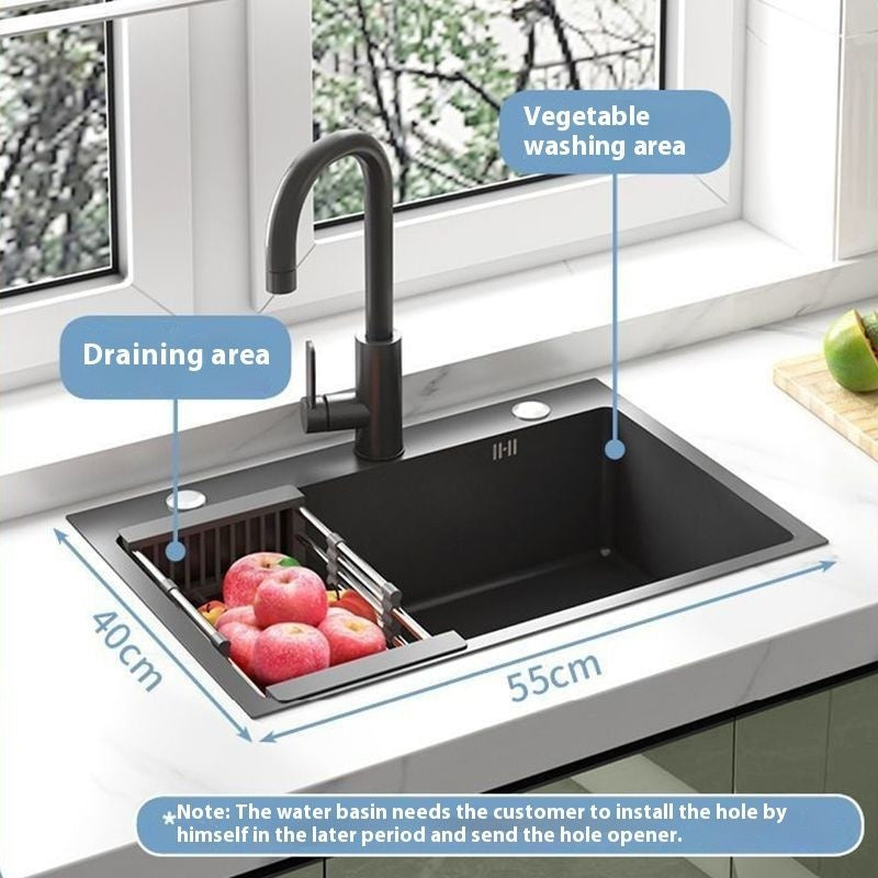QW- Kabinet simpanan dapur, meja kerja dengan sinki
