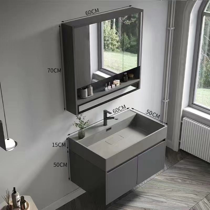 QW- Smart Mirror Real Wood Storage Bathroom Wash Cabinet