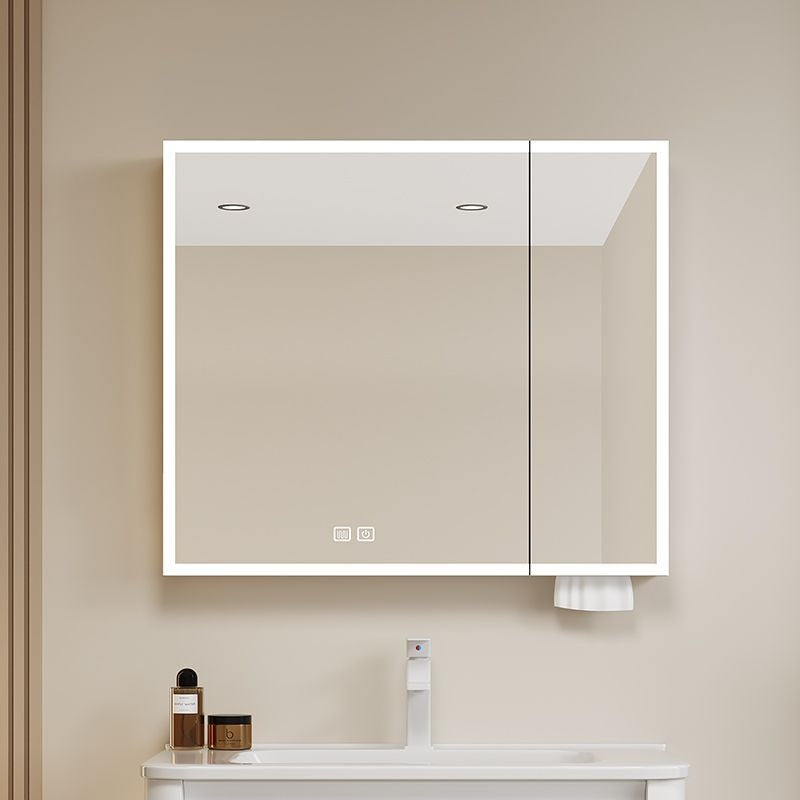 Kabinet Bilik Mandi Aloi Aluminium QW- Cermin Pintar 